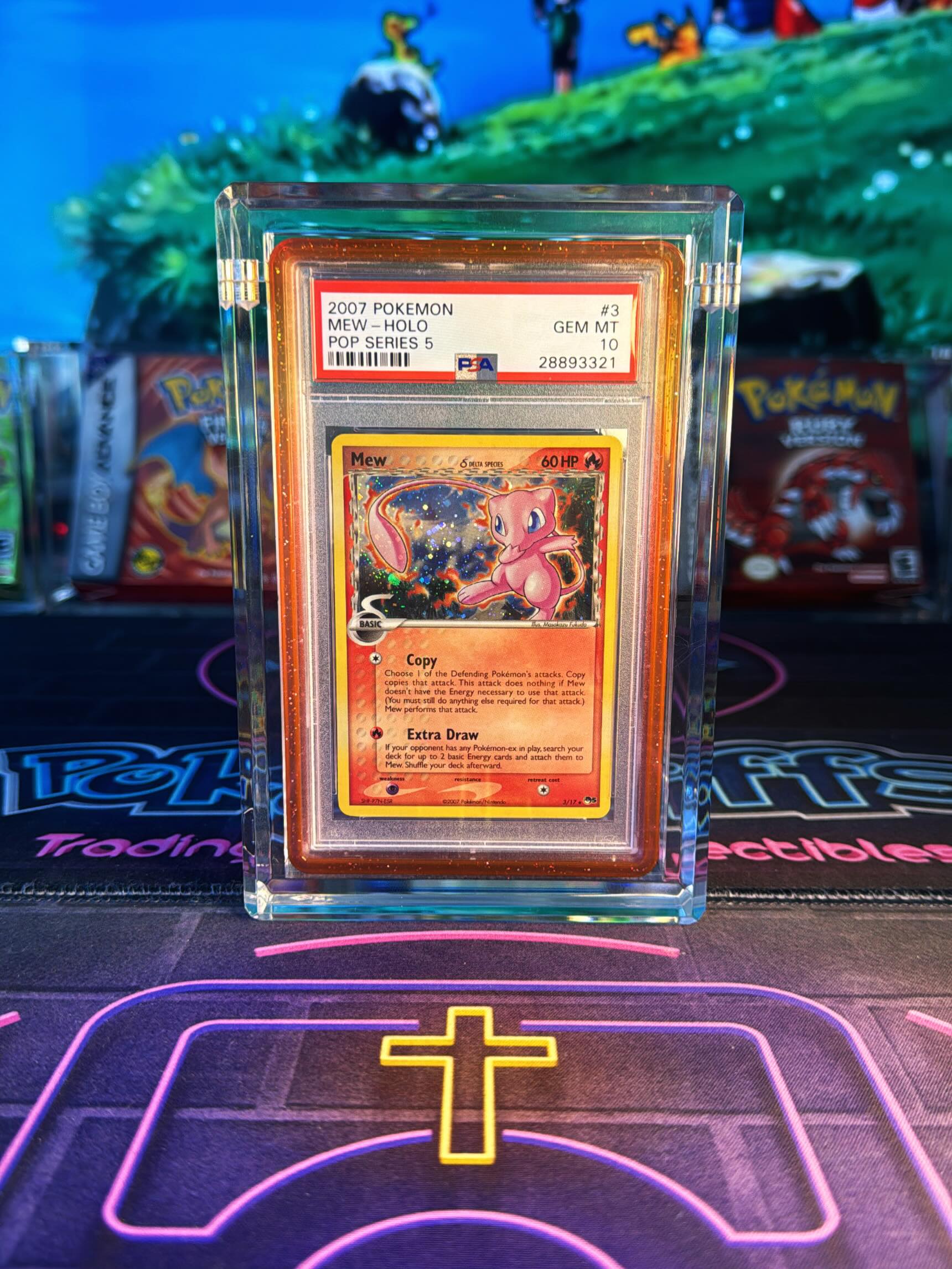 2007 Mew Holo POP Series 5 PSA 10 card